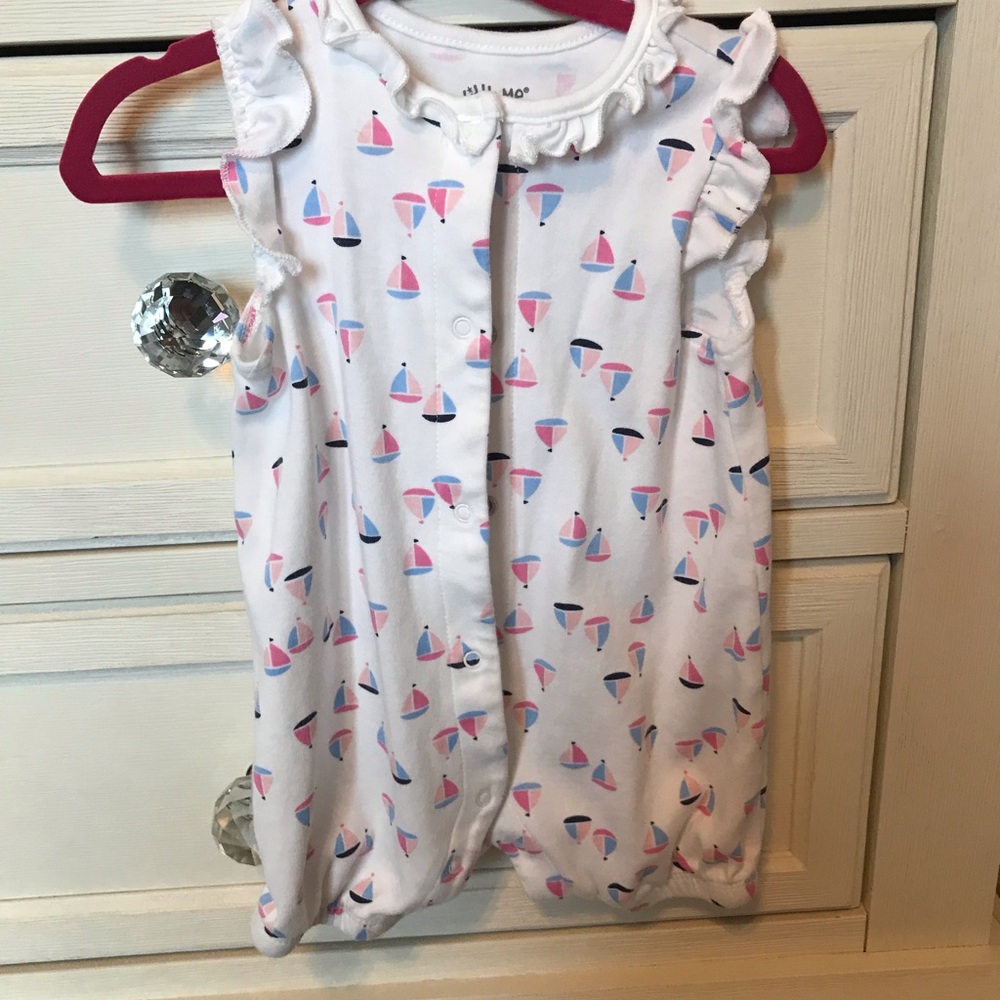 2 infant girls romper’s